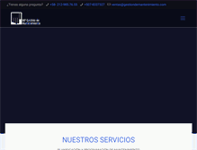 Tablet Screenshot of gestiondemantenimiento.com